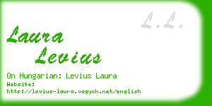 laura levius business card